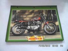 CARTE FICHE MOTO 1984 HARLEY DAVIDSON XR 1000