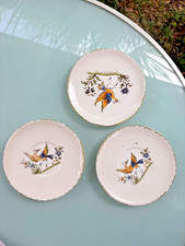 Lot d’assiettes artisanales Moustiers faïence décor peint à la main – Vintage