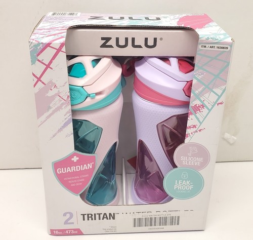 Zulu 16oz tritan water bottle - water,