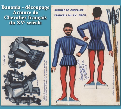 Banania figurine découper - figurine, à