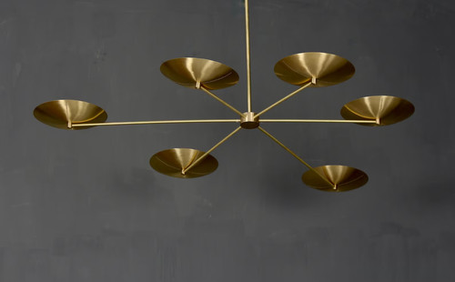 Luminaire lustre laiton - lustre,