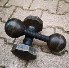 Ancien Vintage Paire Haltères