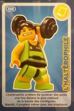 Crée Ton Monde Carte Lego 2018 Auchan N°44 L'Haltérophile