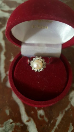 Bague blanc 18kt 750 - 18kt,