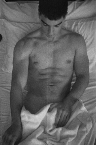 M461 male model showing off - showing,