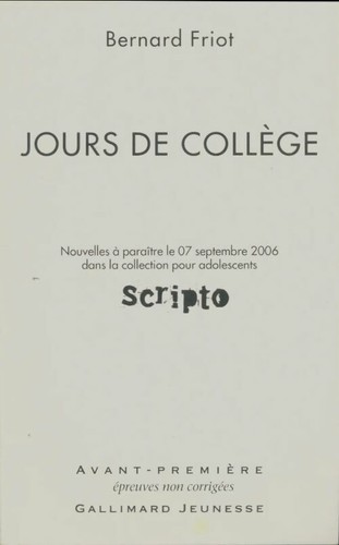 Jours collèges bernard - collèges,