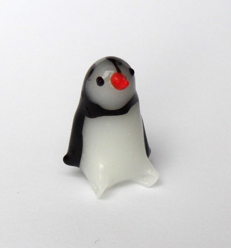 Miniature verre pingouin - verre,