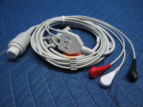 Câble ekg ecg avec arrêt - ekg,