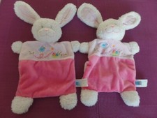 T2G / lot 2 doudou lapin rose