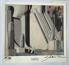 SCHUITEN EX LIBRIS Numéroté Signé manuellement Ex N° XII / XX ex RARE