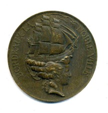 France, Médaille Bordeaux noble ville Prix littéraire 1949 - Bronze