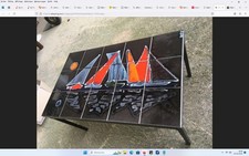 Table basse ceramique voiliers signée ADRI