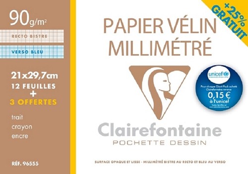 Papier vélin millimétré - vélin,