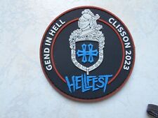 ECUSSON POLICE GENDARMERIE FRANCE PATCH BADGE CLISSON 2023 HELLFEST METAL PVC