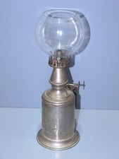 -ANCIENNE LAMPE PIGEON A ESSENCE CLAMFOR COMPLETE avec son VERRE & sa mèche   D