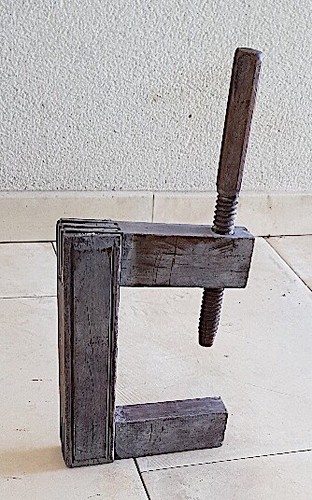 Vintage grand etau bois - grand,