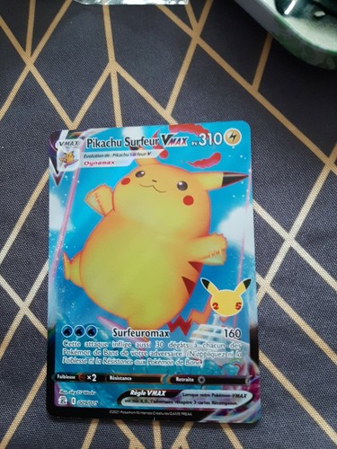 Carte pokémon pikachu - carte,