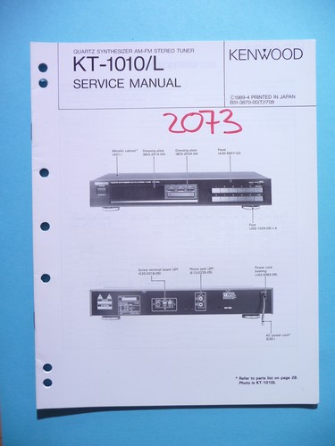 Manuel service pour kenwood - manuel,