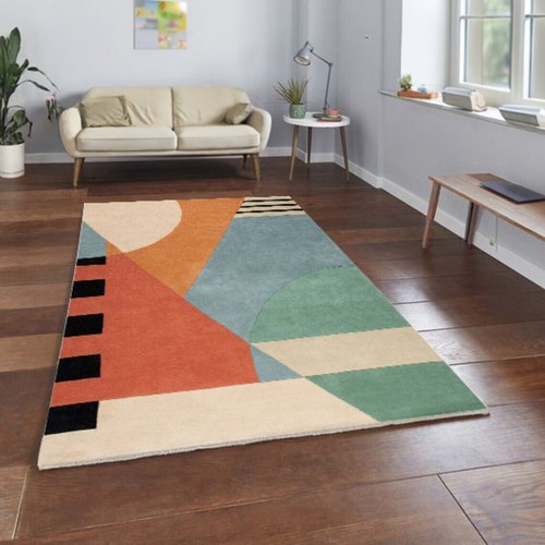 Tapis laine touffeté - en, à