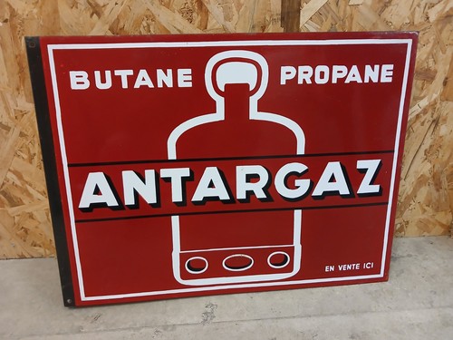 Plaque emaillee antargaz - plaque,