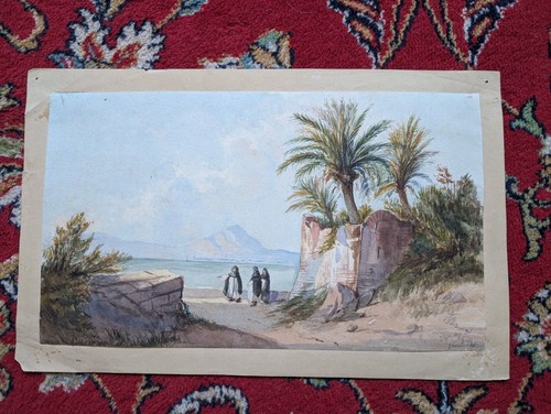 Aquarelle orientaliste - aquarelle,