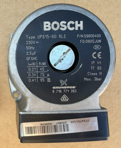 Circulateur bosch grundfos ups - circulateur, bosch/grundfos