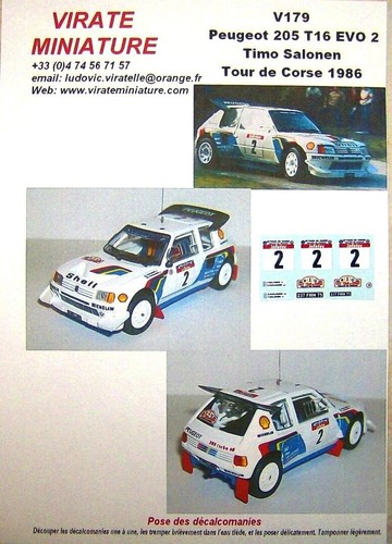 V179 peugeot 205 turbo tour - turbo, 16