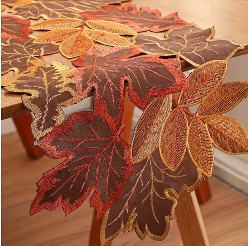Table runner elegant - runner-elegant, autumn