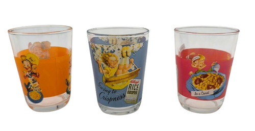 Lot de 3 - , verres