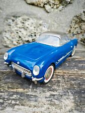 CHEVY CORVETTE C1 1953 HARD TOP Métal FRICTION 1/16 en boite TIN CAR TOY Box
