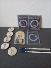 VINTAGE LOT HOLLY HOBBIE CRAYONS GOMME TAILLE CRAYON BADGES BIJOUX LIBELLIA MUVA