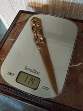 Coupe Papier en Bronze Art Nouveau Décor Floral et Feuillages