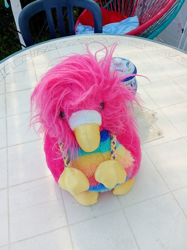 Peluche vintage oiseau fou - vintage,