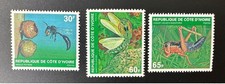 Côte d'Ivoire 1979 Mi. A - C 611 Insectes Abeille potière Mante religieuse