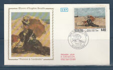 enveloppe 1er jour  tableau Eugène Boudin femme a l'ombrelle 14 Honfleur  1987