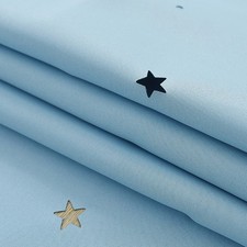 Rideau à double couche opaque avec rideau Regualr pour chambre à coucher (bleu)