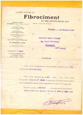 POISSY (78) USINE / REVETEMENTS DECORATIFS / CIMENTS "ELO / FIBROCIMENT" en 1929