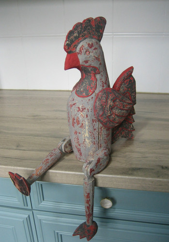 Coq poule décorative en - ou,