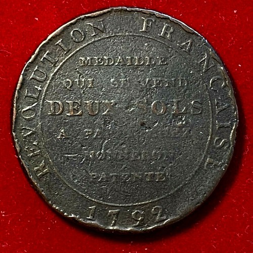 5898 médaille deux sols - médaille,