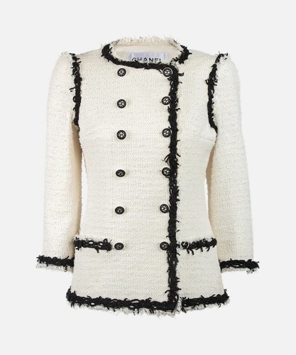Veste tweed blanche à - veste,