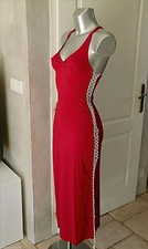 robe sexy lacée lycra rouge