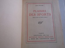 Plaisirs des sports / Jean