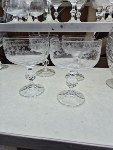 Lot coupes champagne - coupes, cristal