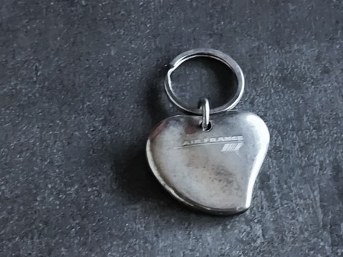 Vintage porte cle metal - , coeur