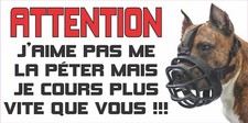 Plaque Attention au chien