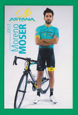 CYCLISME carte cycliste MORENO MOSER équipe ASTANA 2017