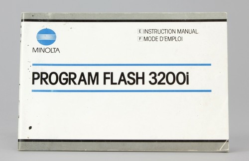 Minolta flash 3200i mode - flash,