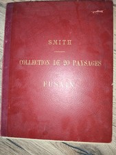 SMITH – Collection de 20 paysages au fusain – Album ancien de lithographies...