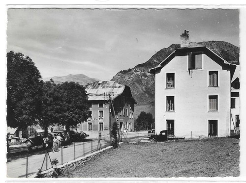 Cpa allos hôtel beau - cpa,