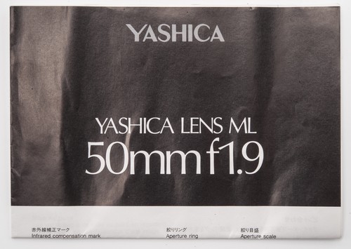 Manuel utilisation yashica - d'utilisation,